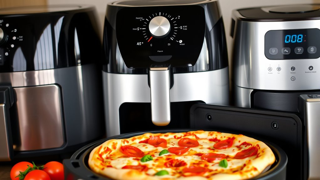 air fryer pizza features