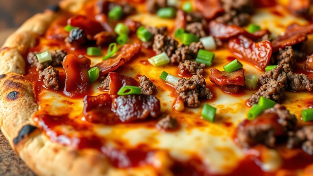 bbq cheeseburger pizza delight