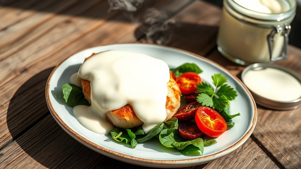 creamy chicken with spinach