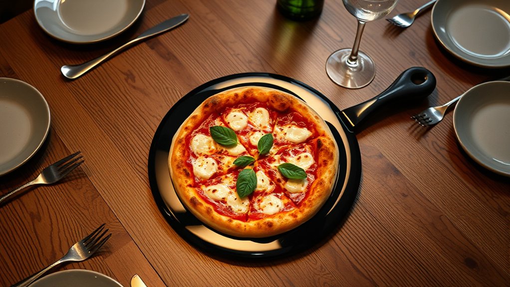 elegant serving presentation stone