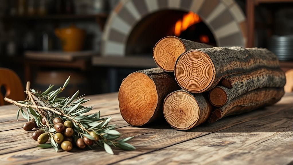 olive wood enhances pizza flavor