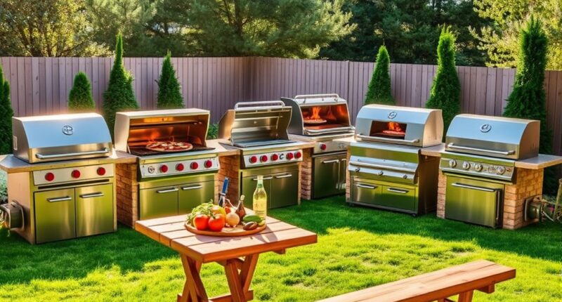 outdoor grills with pizza ovens