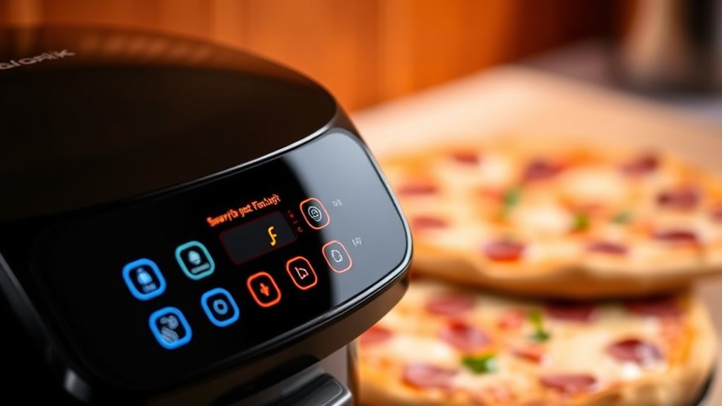 user friendly pizza cooking controls