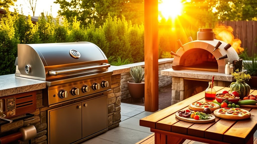 versatile built in gas grill