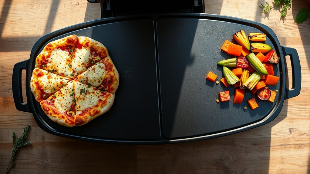 versatile dual sided cooking plate