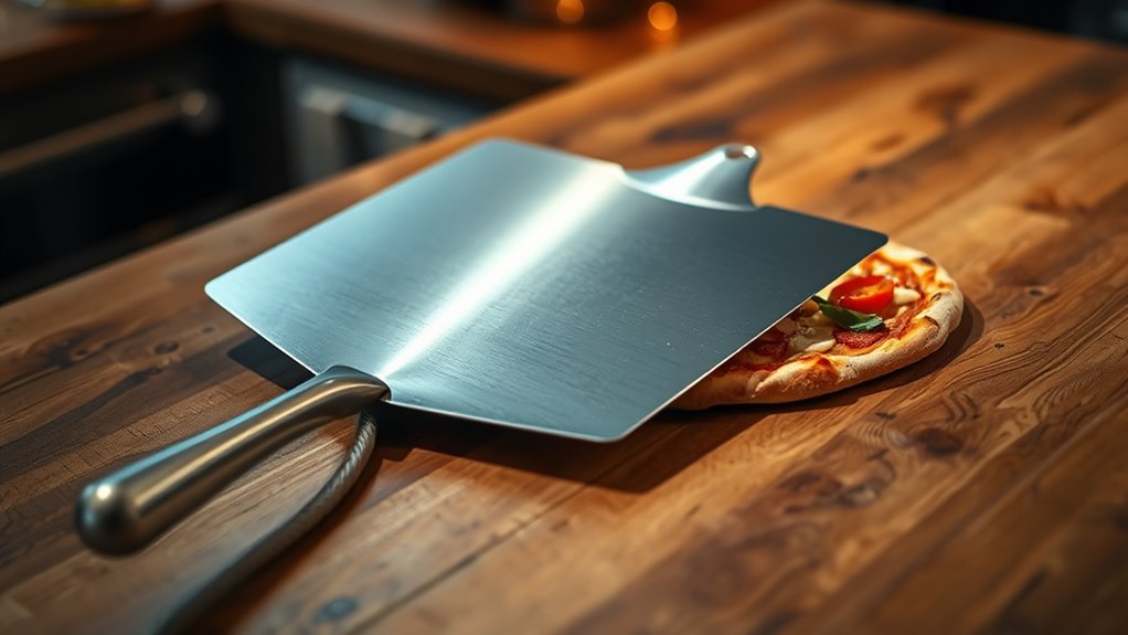 versatile metal pizza peel